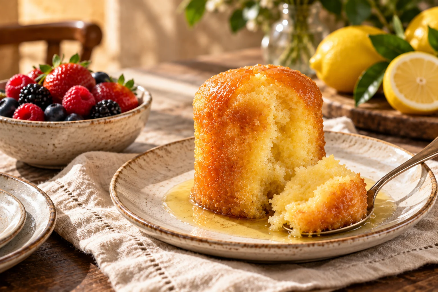 Babà Brigand al Limoncello ambientato