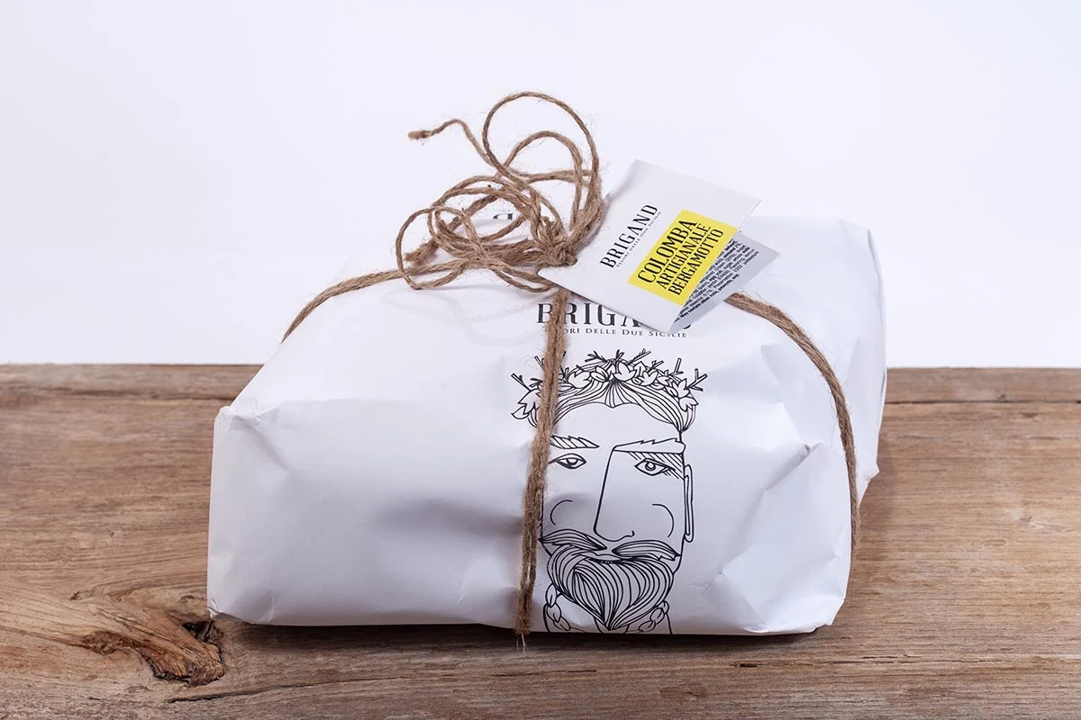 Confezione originale Colomba artigianale Brigand al Bergamotto