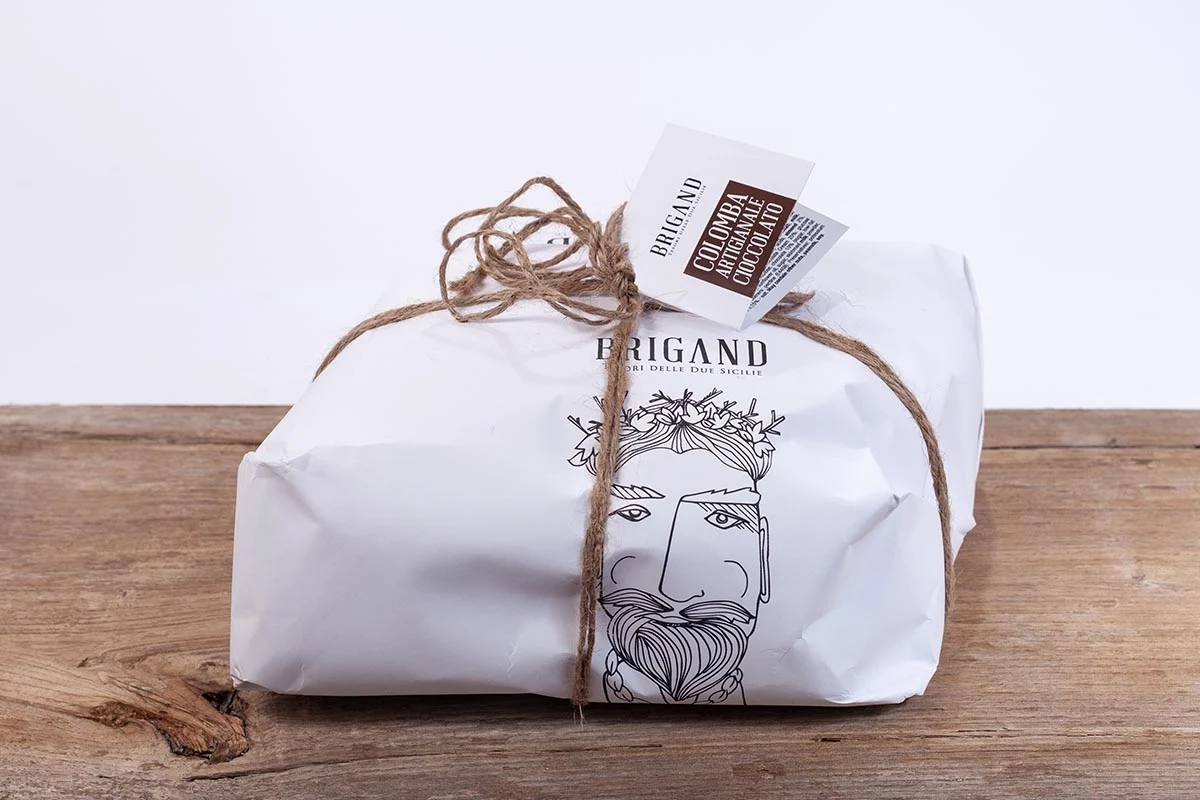 Confezione originale Colomba artigianale Brigand al Cioccolato