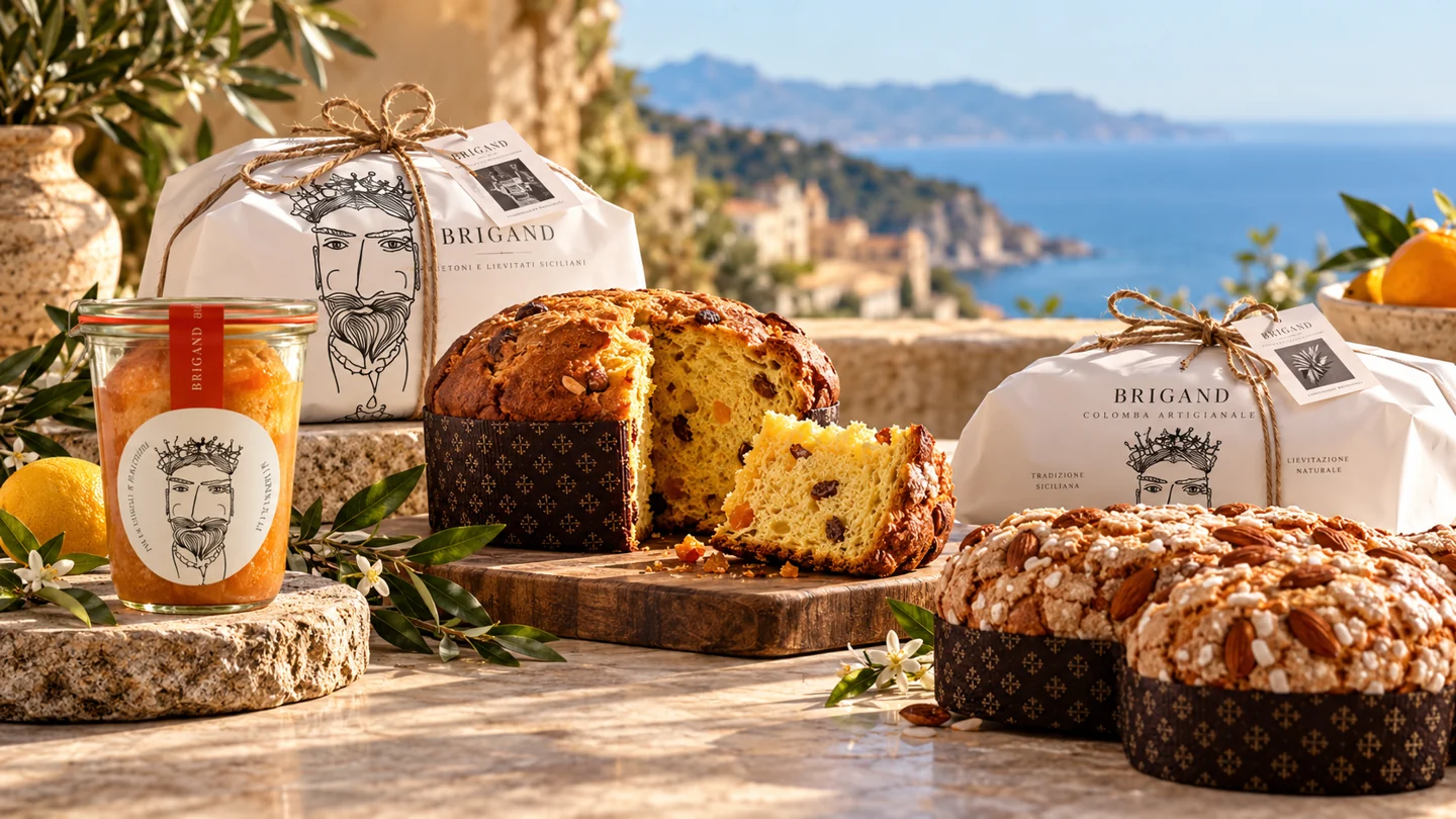 La collezione Brigand: panettone, colomba e babà