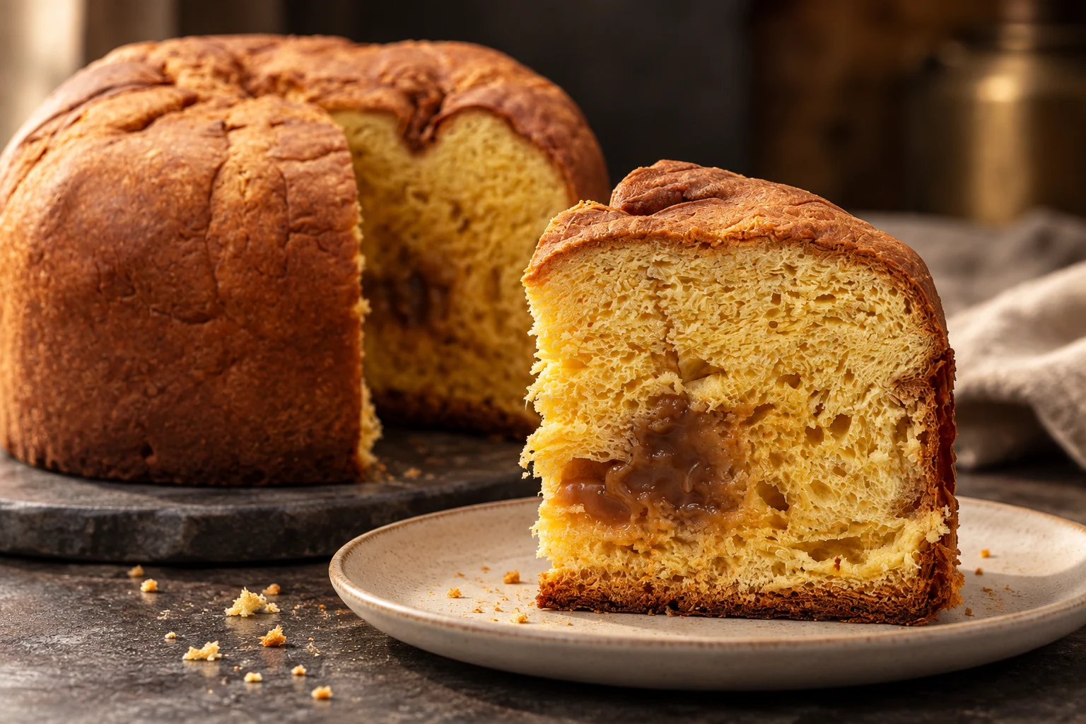Panettone artigianale Brigand alla Nocciola